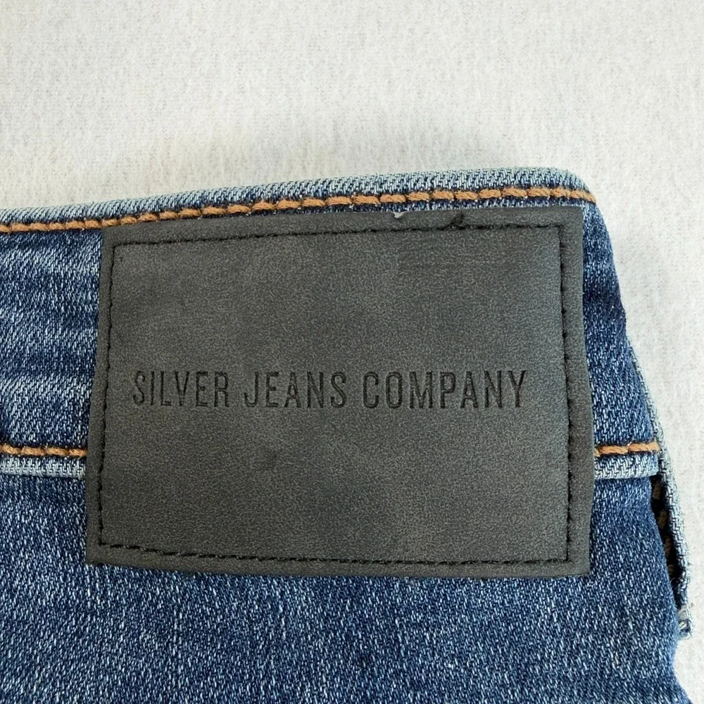 Silver Jeans Mens Gordie Straight Leg Stretch Jeans‎ 30x30 Medium Wash Denim
